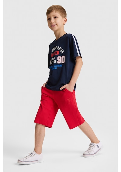 U.S. Polo Assn. U.s. Polo Assn. Erkek Çocuk Kırmızı Şort Örme 50320517-vr171 Basıc Kırmızı