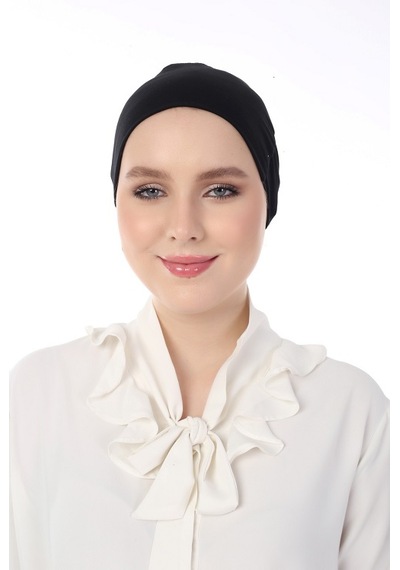 Dilnuvar Dikişsiz Bone Siyah