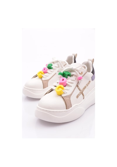 Dgn 1023 Kadin Sneaker Ayakkabi 1023-2007-R145801 Beyaz - Siyah