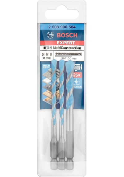 Bosch Expert Hex-9 Çok Amaçlı Matkap Ucu 3'lü Set 2608900584