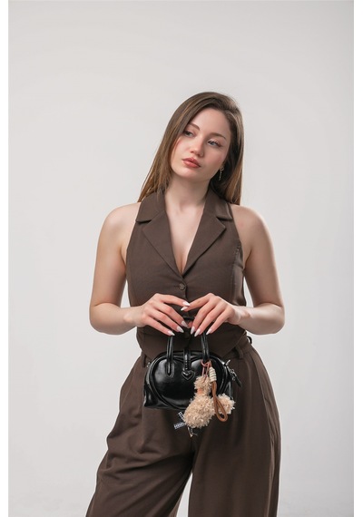 Ççs 18093 Kadın Çapraz Askılı El Çantası Siyah