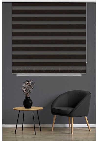 Zebra Stor Perde 04 Koyu Kahve Mutfak Çocuk Odası Ofis Balkon Salon Perdesi Güneşlik Perde Plaseco Koyu Kahve Zebra Stor Perde 04 Koyu Kahve Mutfak Çocuk Odası Ofis Balkon Salon Perdesi Güneşlik Perde Plaseco Koyu Kahve