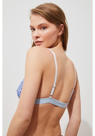 Deep Secret Mavi Leopar Tül Kapsız Bralet Ds200123br 001
