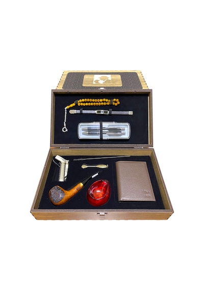 Pipsan Pipo Ahlat Ağacı Balsa Filitreli Çakmaklı Cüzdan Bileklik Tesbih Set 605738-509162