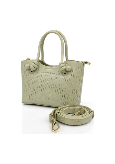Just Polo Elite İthal Kadın Yeşil Mini El Ve Omuz Çantası Gold Detaylı Ebatlar Eni 21 Cm Boyu 14 Cm