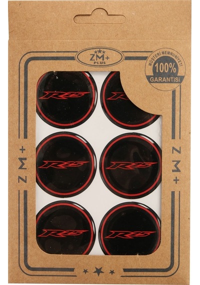 YAMAHA YZF R25 Koruma Takozu Damla Etiket Sticker Ø39 mm SİYAH-KI