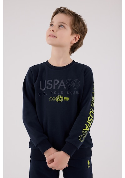U.S. Polo Assn. Lisanslı Erkek Çocuk Alt Üst 2 Parça Eşofman Takımı Us2218 Lacivert