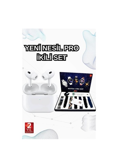 2025 Model Akıllı Saat Ve Yeni Nesil Pro Bluetooth Kulaklık Anc Özelliği