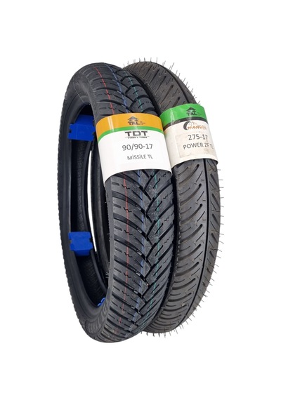 90/90-17 Ve 275-17 Tubeless - Dubleks Missile/power Lastik Takımı