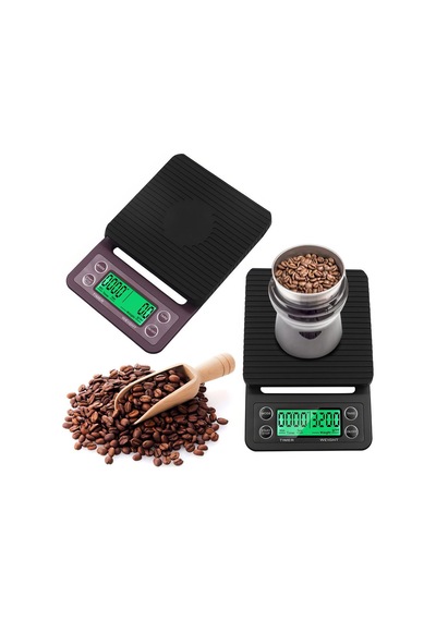 Dijital Hassas Kahve Terazi Zaman Ayarlı Kahve Dripper Tartı 3 Kg / 0.1 Gr Thr389