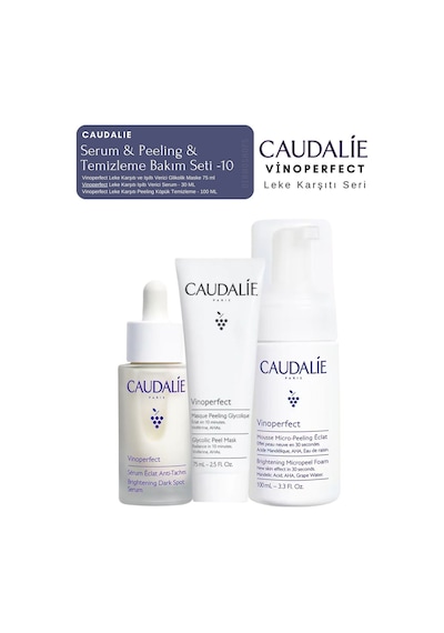 Vinoperfect Leke Bakım Seti -10 Serum & Peeling & Temizleme Köpük Orijinal Boy