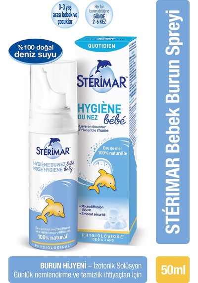 Sterimar Isotonic Yetişkin Burun Spreyi 50 ML + Isotonic Baby Burun Spreyi 50 ML