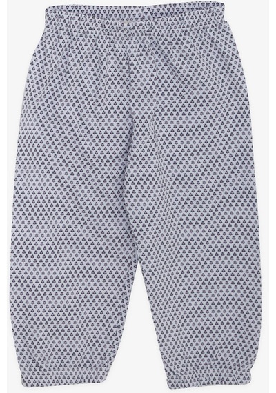 Breeze Kız Bebek Pijama Takımı Minik Çiçek Desenli 9 Ay-3 Yaş, Beyaz