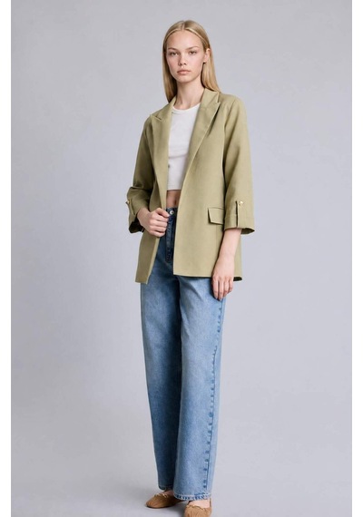 Defacto Oversıze Basıc Blazer Ceket C3215AX26SM Haki