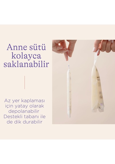 Anne Sütü Saklama Poşeti 50 Adet