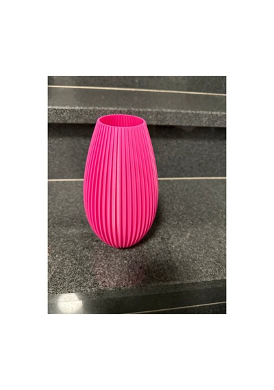 Modern Dekoratif Vazo Pembe 22 Cm Pembe Pembe
