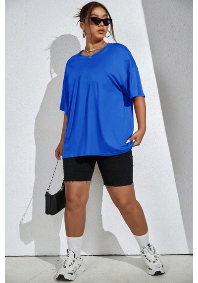 Unisex 1898 Brooklyn Baskılı T-shirt Mavi