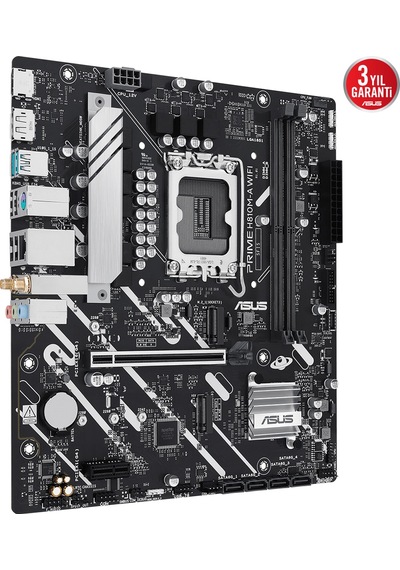 Asus Prıme H810m-a Wıfı, 2xddr5, 2x M.2, Hdmı, Dp, Wi-fi 6, Bluetooth 5.3, Intel Core Ultra Cpu Seri 2 , Lga1851 Soket, Atx Anakart