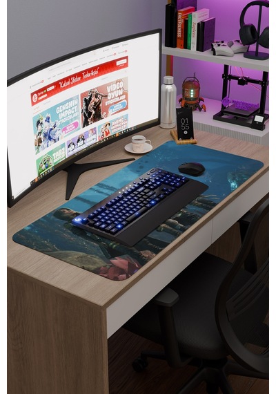 Expedition 33 Kaymaz Dikişli Kauçuk Oyuncu Mousepad V4 - 90x40 Xxl Gaming Mouse Pad Fare Altlığı
