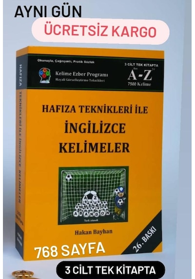 Hafıza Teknikleri İle İngilizce Kelimeler 3 Cilt Tek Kitap