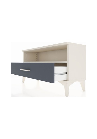 Arges Şifonyer Tek Raflı Tek Çekmeceli 88x30x48 Aytaşı-antrasit Aytaşı