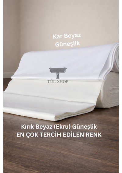 Peteküstü Ekru Saten Güneşlik Perde Yoğun Dokulu Sade Ve Lüks Tasarım 1. Kalite