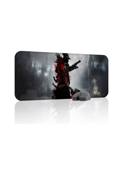 Bloodborne Kaymaz Dikişli Kauçuk Oyuncu Mousepad V5 - 70x30 Xl Gaming Mouse Pad Fare Altlığı
