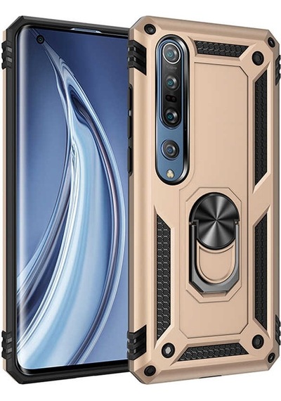 Rba Aksesuar Mi Note 10 Lite Kılıf Rba Vega Kapak - Gold Altın