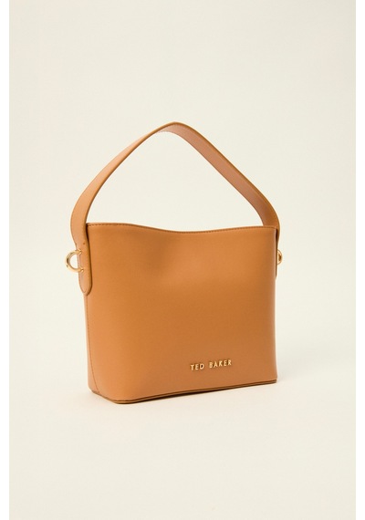 Ted Baker Düz Cilt Mini El Çantası Taba