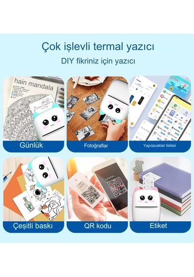 Kablosuz Bt İle Mini Cep Yazıcı Fotoğraflar, Makbuzlar,yazdırma