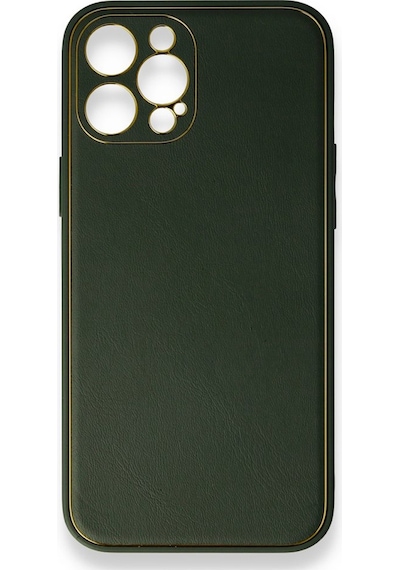 Nettech Apple Uyumlu iPhone 13 Pro Max Coco Leather Seri Arka Koruma Kılıf - Turkuaz Turkuaz