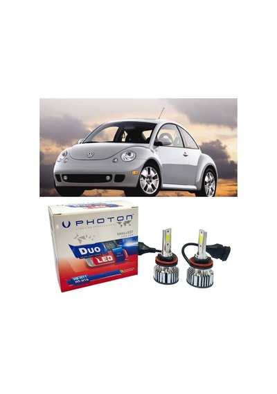 Vw Beetle Led Xenon Kısa Far Ampulü H1 Duo Yeni Seri Beyaz 1997-2005