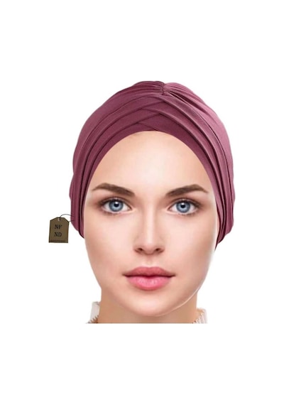 Enefendi Üçbantlı Bone Hijab Tesettür Yarım Bone Şık Hazır Çapraz Türban Dış Bone Leylak Sandy Kumaş Çok Renkli
