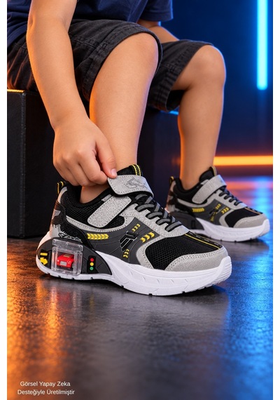 Muggo Drift Garaj Tabanlı Çift Metal Arabalı Cırtlı Ve Bağcıklı Günlük Erkek Çocuk Sneaker Spor Ayakkabı Gri Muggo Drift Garaj Tabanlı Çift Metal Arabalı Cırtlı Ve Bağcıklı Günlük Erkek Çocuk Sneaker Spor Ayakkabı Gri