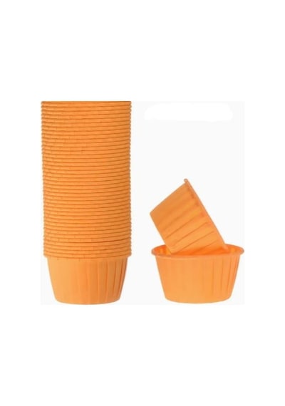 Cupcake/muffin /suffle Kek Kapsülü Turuncu 50 Li Yeşil