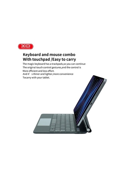 Touchpadli Ve Dijital Ekranlı Şarjlı Türkçe Q Tablet Klavyesi - Apple Uyumlu iPad 10.9 Ve 11 İnç