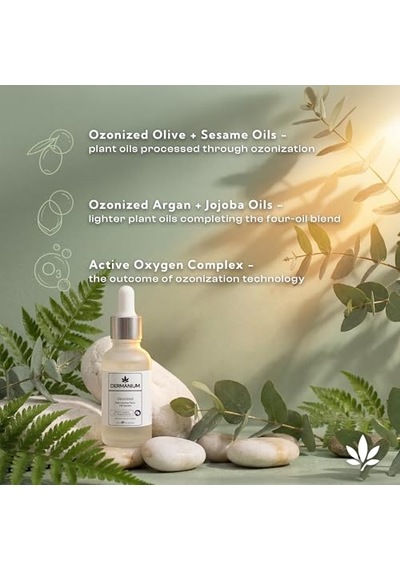 Tr Ozonized Oil Serum - %100 Saf Ozonize Zeytin, Susam, Argan Ve Jojoba Yağı, Besleyici Yumuşatıcı Konsantre Gece B