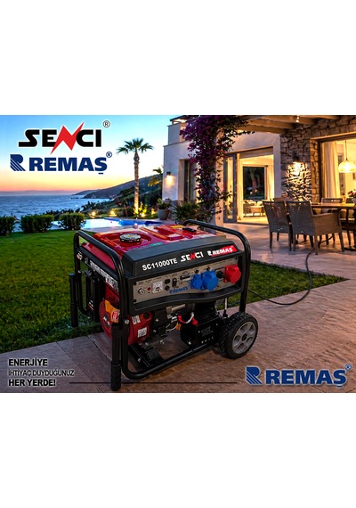 Senci Sc 11000 Te Dual 11 Kva Monofaze - Trifaze Benzinli Jeneratör