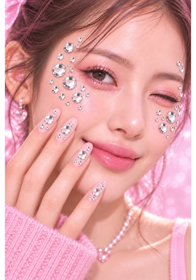 Silver Taş Rhinestone Sticker Yapışkanlı Saç, Yüz, Tırnak, Vücut Ve Süs Taşı Gümüş