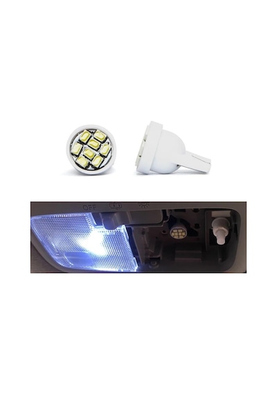 Süper Güçlü Mini T10 Led 8 Ledli 12 Volt Mini T10 Led 523638212