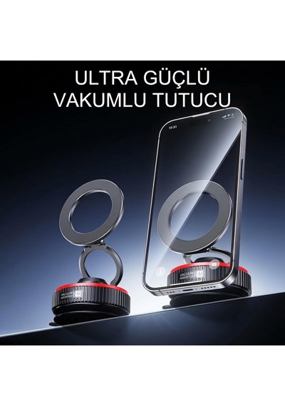 Vakum Kilitli Magsafe İle Uyumlu Araç Telefon Tutucu X67
