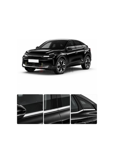 S-dizayn Citroen C4 Krom Cam Çıtası 6 Prç. 2021 Üzeri A+ Kalite