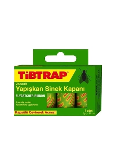 Tibtrap Karasinek Tuzağı, Yapışkan Sinek Bandı, 4'lü Kapsül, 1 Kutu Standart