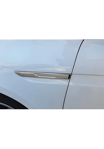 Renault Megane 4 2021-2025 Krom Yan Çamurluk Sinyal Kromu 2 Parça Paslanmaz Çelik Megane 5