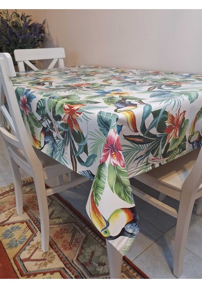 Elyaflı Pvc Masa Örtüsü Modern, Dayanıklı, Silinebilir Ve Şık Görünüm Fnt8303 Yeşil