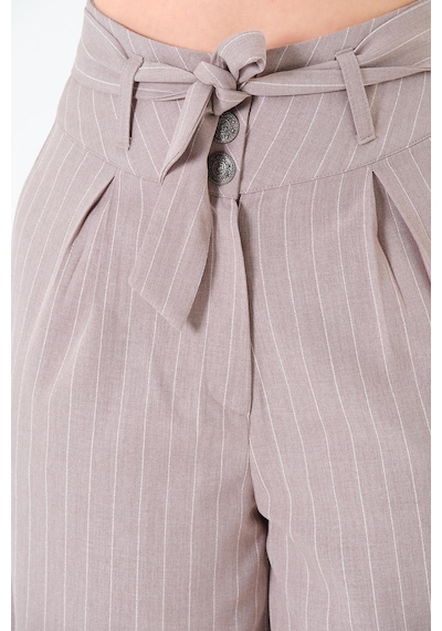 Sortie Collection Kuşaklı Pantolon Gri