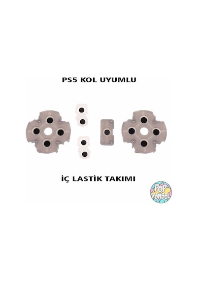 Playstation 5 V1 Kol Silikon Lastik Takımı Yedek Parça Ps5 İç Silikon Lastiği Ps5 V1 Kol Tamiri Beyaz