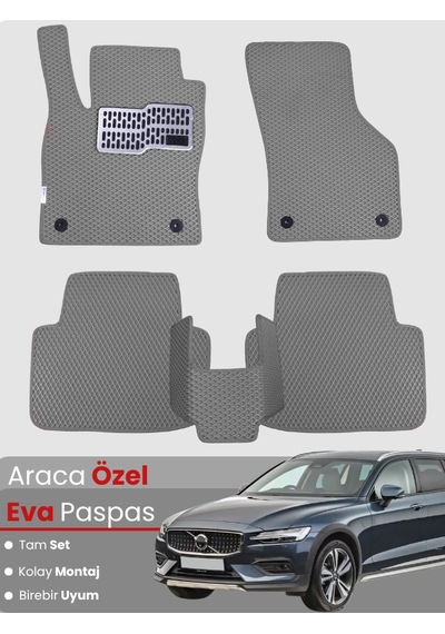 Volvo V60 2018-2025 Uyumlu Eva Paspas Tam Set Oto Paspas,araca Özel,tam Koruma,kolay Temizlik 727