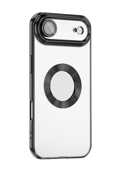 Apple     Uyumlu iPhone 17 Air Kılıf Kamera Korumalı Logo Gösteren Zore Omega Kapak - Turuncu Turuncu