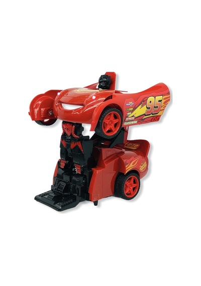 Şimşek Mcqueen Cars Robot Olan Araba Uzaktan Kumandalı